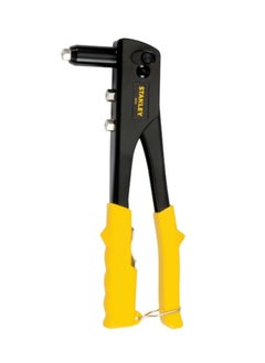 Stanley Stanley Heavy Duty Rivet Gun - Durable Manual Riveter Tool for Metal, Leather, and Fabric - Includes Multiple Nosepieces for Various Rivet Sizes, Ergonomic Grip, Ideal for DIY and Professional Use 