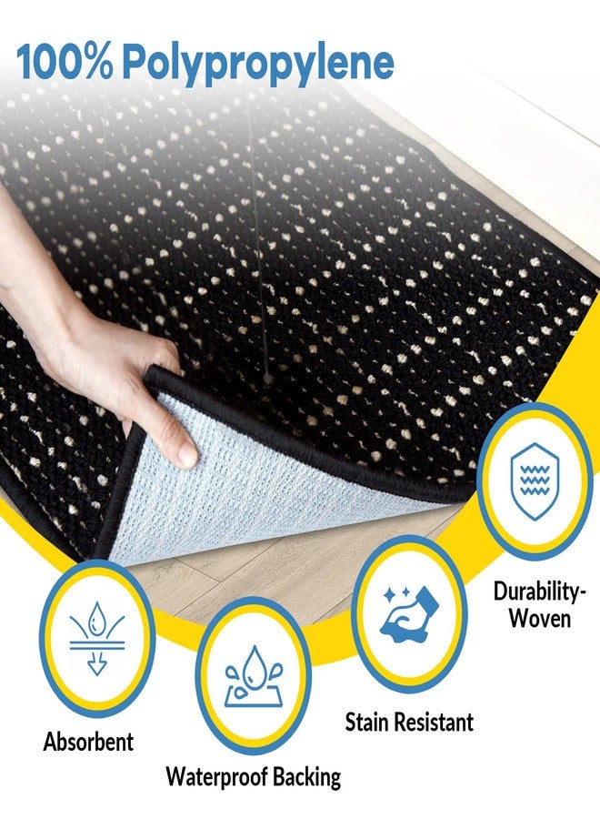 eqivei Kitchen Rugs Non Skid Washable Set of 2 PCS, 20"x 47"+20"x 32", Absorbent Runner Rugs Front of Sink, Kitchen Mats for Floor, Home Decor Accessories - Image 3
