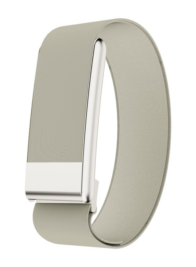 Soft and Comfortable Nylon Wrist/BicepBand, HydroKnit Wrist/BicepBand Replacement Band For WHOOP 5.0 One Peak Heart Rate Monitor. (Beige, 25mm) - Image 1