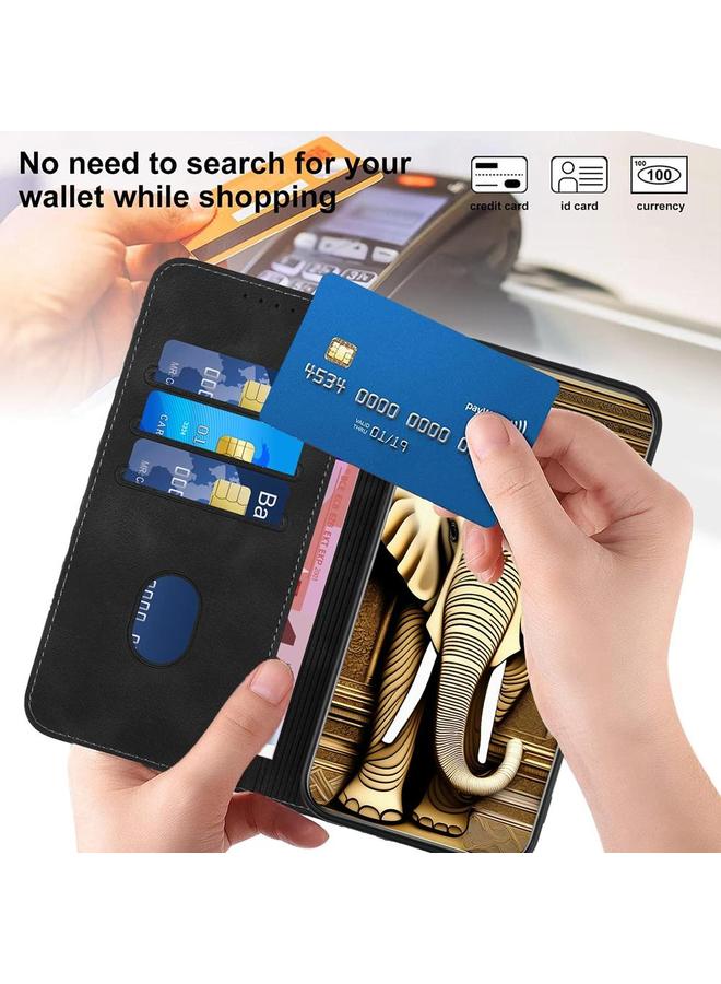 S-TOP Case For Honor 400 Lite Elephant Head Embossed Phone Leather Case with Lanyard - Image 5