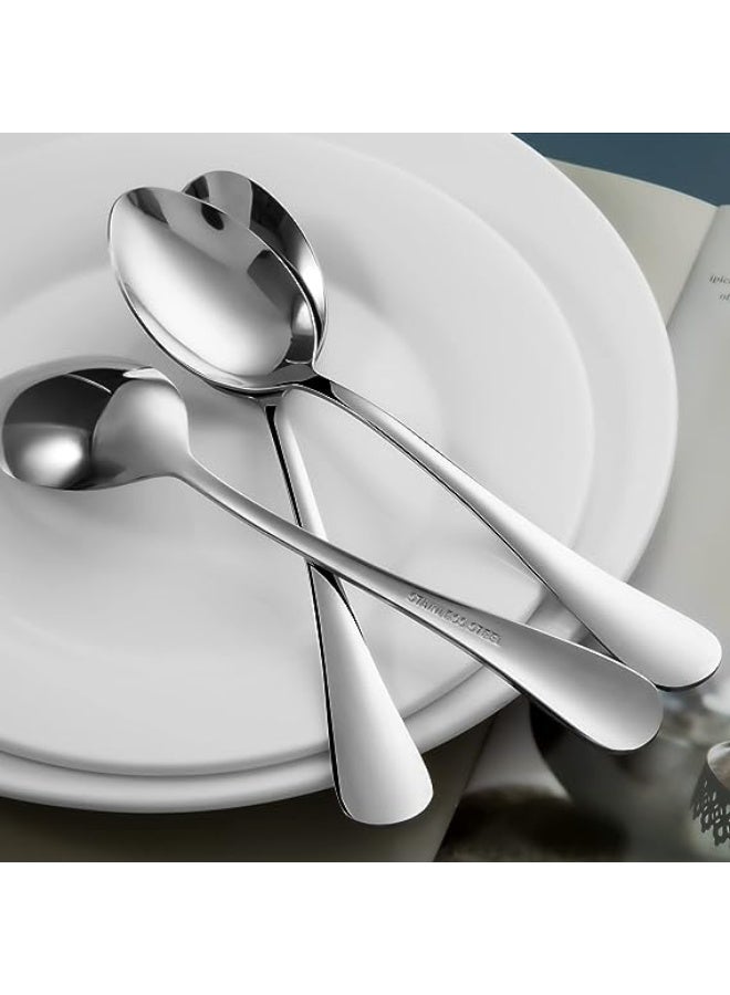 Prabha Stainless Steel Royal Baby Spoon Set of 12 Pcs (Silver), Best for Home & Kitchen, Including 12 Baby Spoon | Spoon Set | Steel Spoons | Spoons Set Combo | chamach| Dishwasher Safe - Image 2