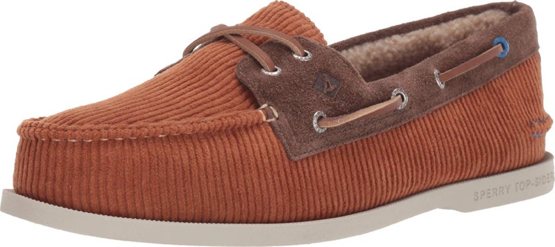 Sperry Mens Authentic Original 2Eye Boat Shoe TAN Cord 10 M US