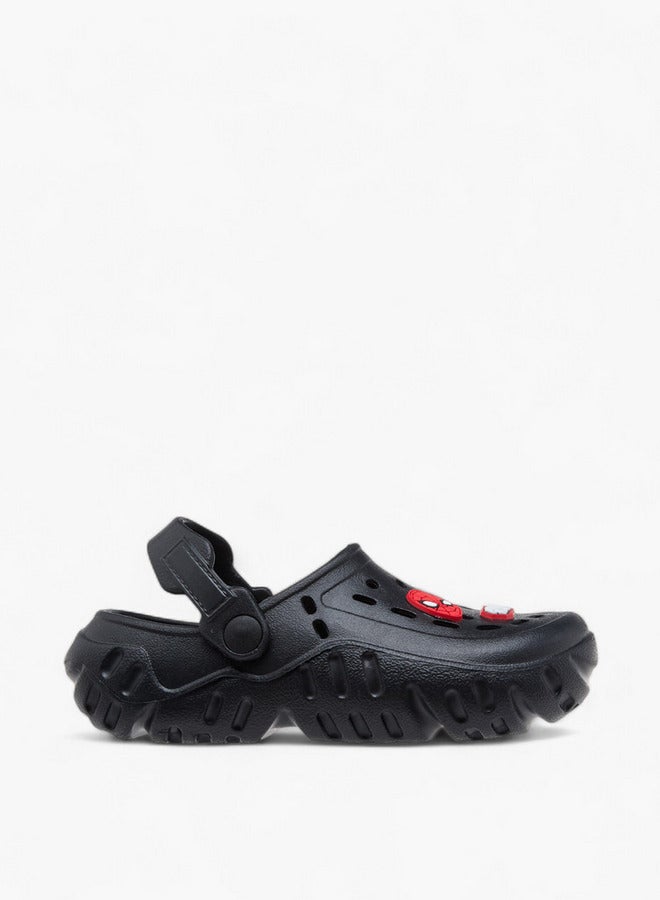 MARVEL Boys Spider-Man Applique Clogs with Backstrap  - Image 3
