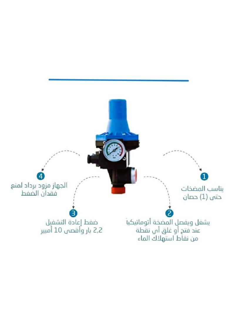 Italian automatic water pressure regulator designed to precisely adjust and monitor water pressure. Water pressure regulator. - Image 4
