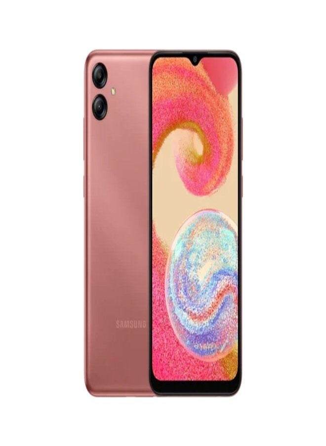 Samsung Galaxy  A04E LTE 6.5-inch Android Smartphone, Infinity-V HD + Display, 3 GB RAM and 32 GB Expandable Internal Memory, 5,000 mAh Battery, Copper