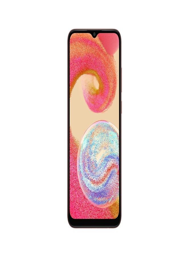 Samsung Galaxy  A04E LTE 6.5-inch Android Smartphone, Infinity-V HD + Display, 3 GB RAM and 32 GB Expandable Internal Memory, 5,000 mAh Battery, Copper