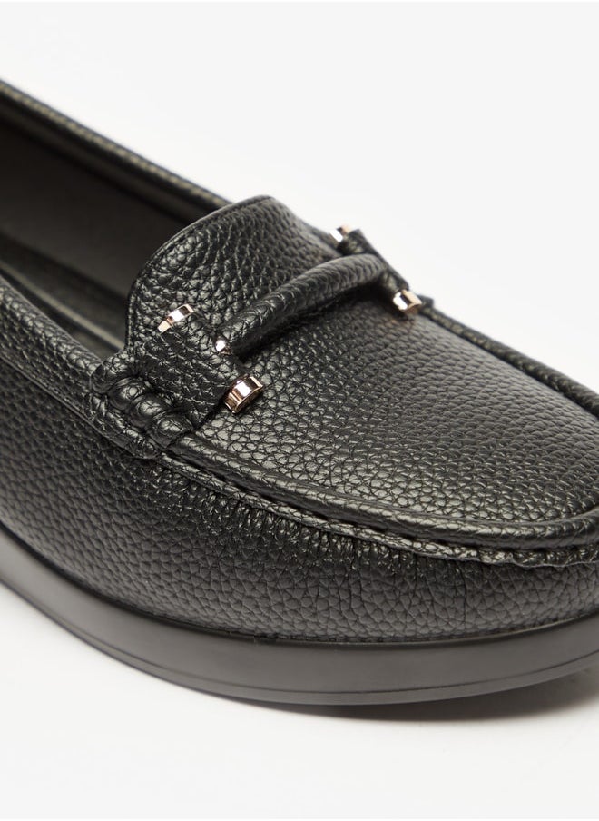 Le Confort - Textured Slip-On Shoes with Wedge Heels - Image 1