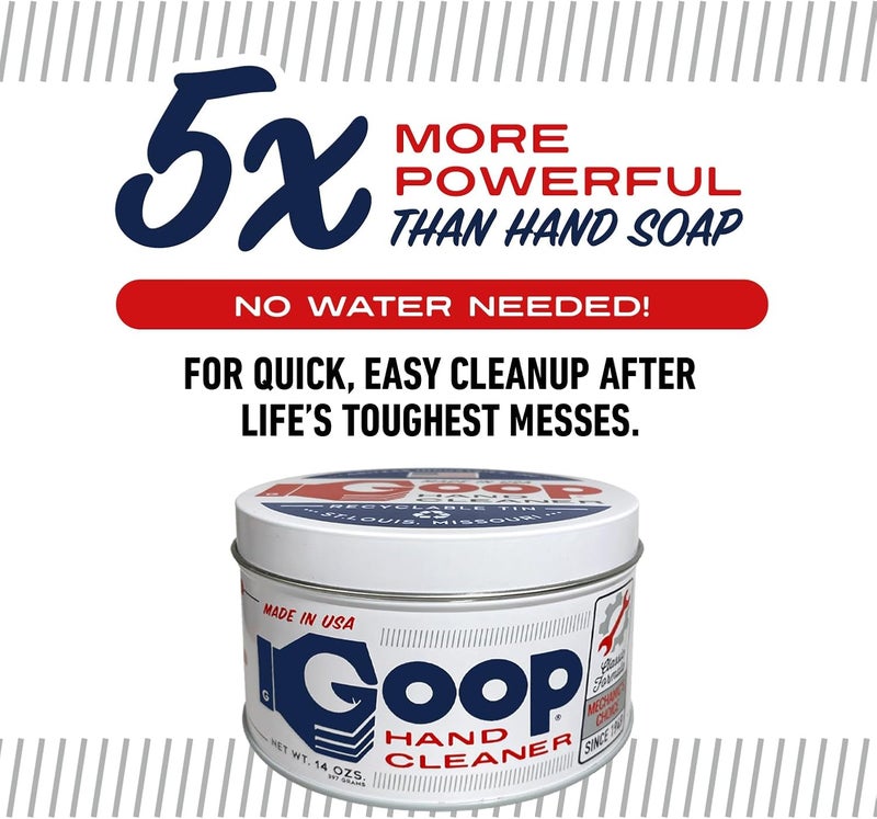 Goop Classic Goop Heavy Duty Powerful Hand Cleaner for Mechanics, Removes Oil, Grease, Fluids, Concentrated Waterless Hand Degreaser Cream Market multi-use trusted quality - Image 3