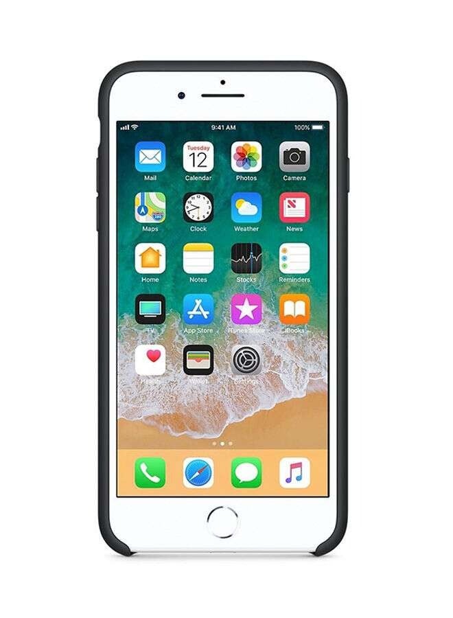 غطاء سيليكون لهاتف آيفون 7 بلس / 8 بلس أسود - Image 2