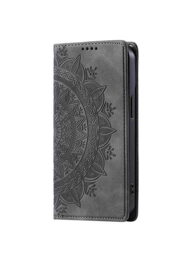 S-TOP Case For Motorola Moto E13 Totem Embossed Magnetic Leather Phone Case - Image 2