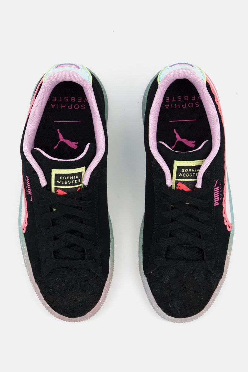PUMA Women Suede Sophia Outdoor Shoes, Black - Image 4