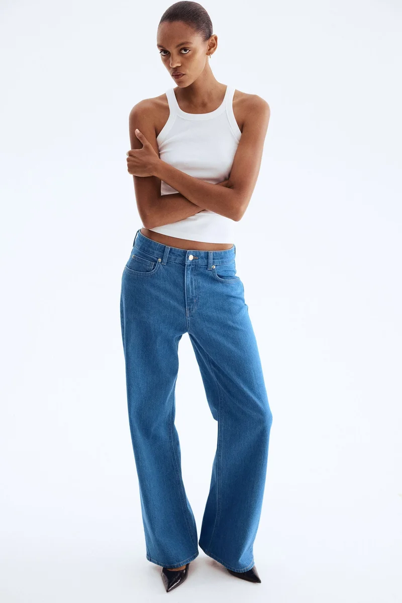 H&M Wide High Jeans