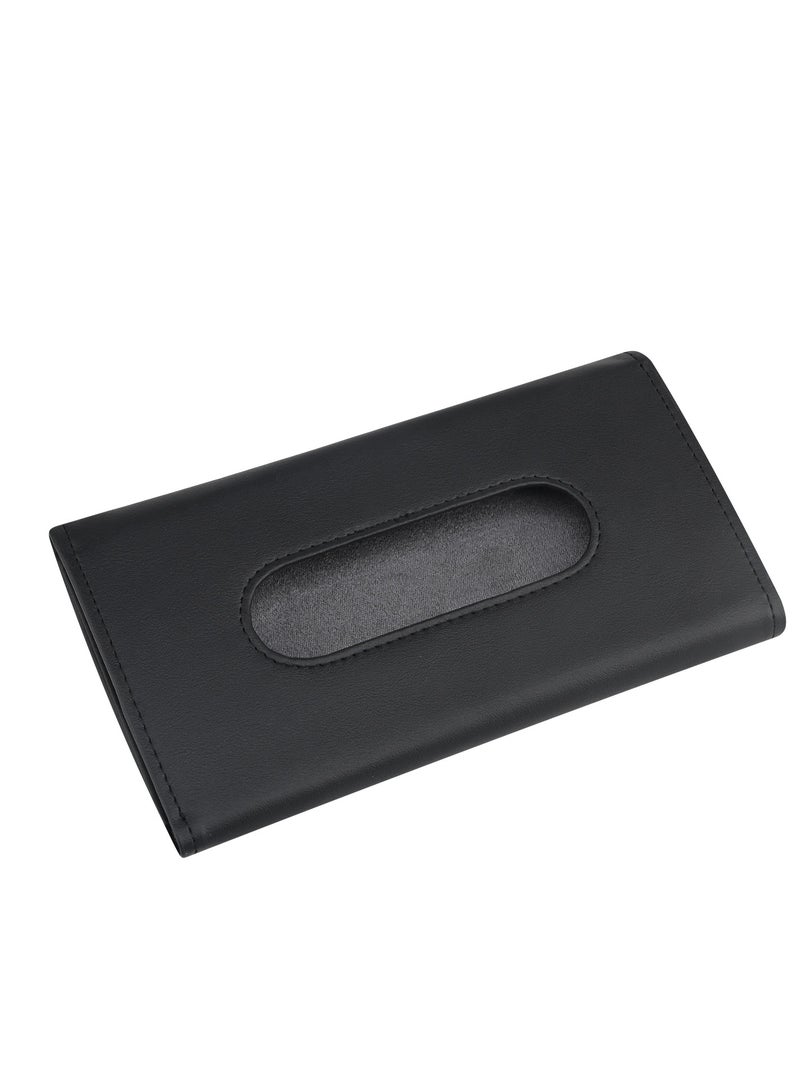 Generic PU Leather Car Tissue Holder Vehicle Tissues Case for Sun Visor and Seat Back (Excluding tissue)  - Image 4