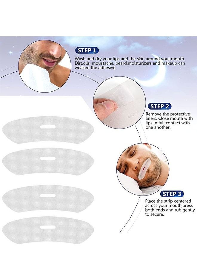 Ant - 20 Piece Anti Snore Mouth Strips Mouth Tape for Snoring Improves Instant Snoring Relief Promote Better Nighttime Sleeping - Image 1