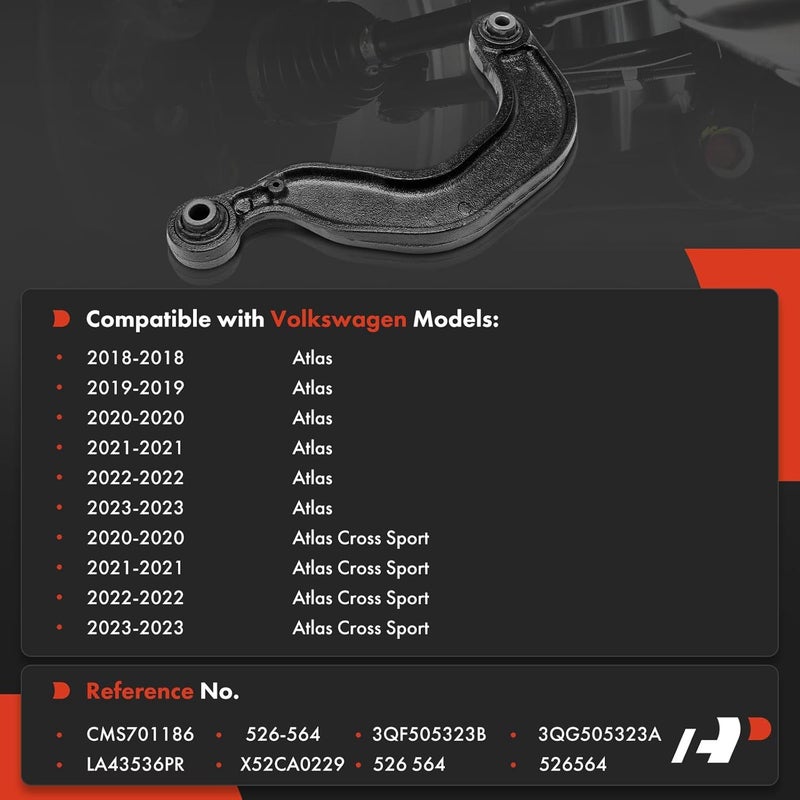 A-Premium Rear Upper Suspension Lateral Arm for Volkswagen - Image 2