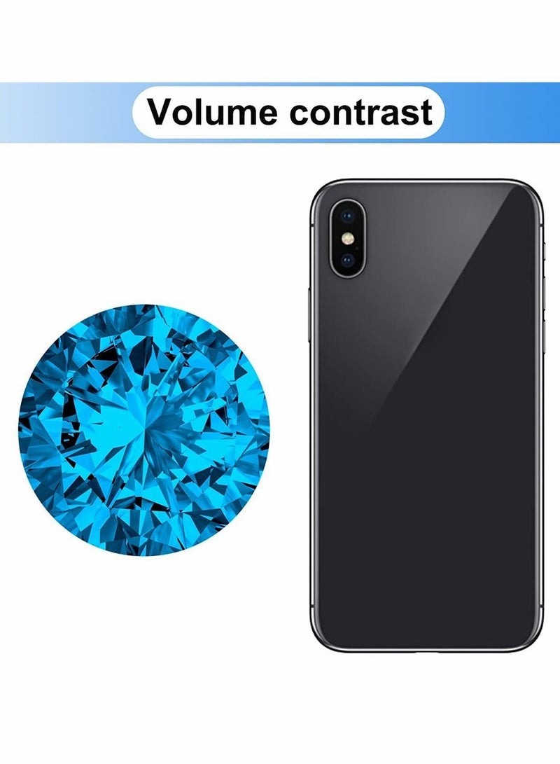 SYOSI Large Crystal Diamond Paperweight with Silvery Metal Stand, Jewels Wedding Decorations Centerpieces Home Table Decoration for Store, Home, Office, 3.15 Inch (Light Blue)  - Image 4