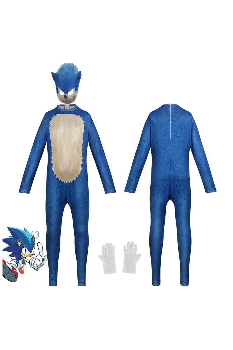 general Sonic Sonic Kid Cosplay Character Show Costume One-piece Dress Up Party Theme Costume - Image 1