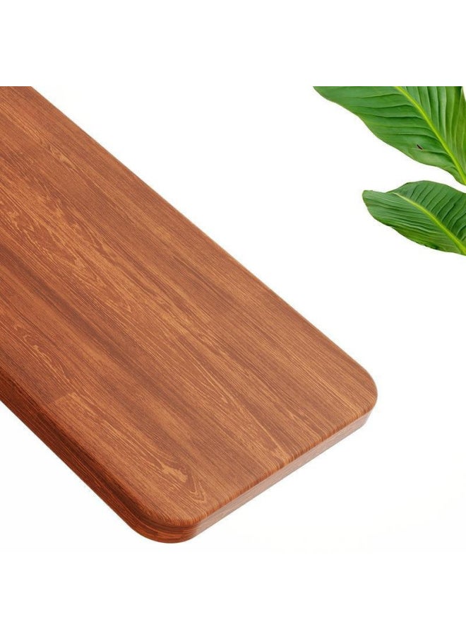 Desktop Extension Hand Support Computer Desk Desk Side Table Board Bracket Keyboard Dormitory Station Board Widened Folding Extension-Pattern:Black Bracket + Log 60*20*1.2  - Image 3
