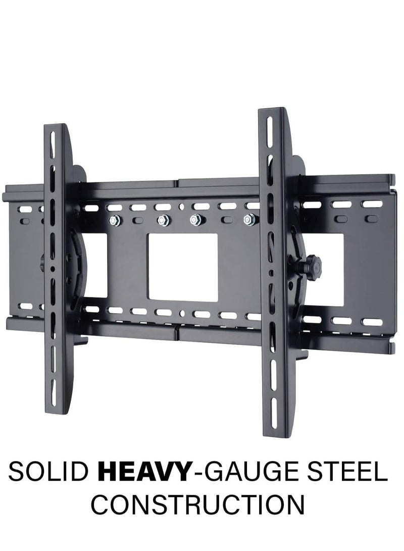 ELTRAZONE Revolutionize Your Viewing Experience with Tilt Wall Mount: Sleek Black Design for 27" to 90" Displays - Enhance Your Space with Optimal Angles and Versatility  - Image 2