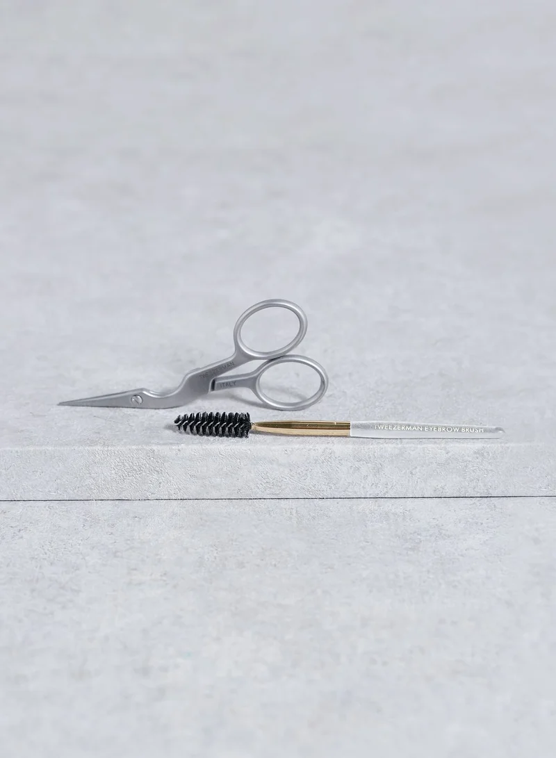 Tweezerman Brow Shaping Scissors & Brush