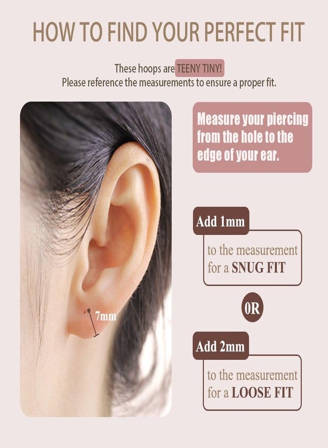 FANSING Earrings for Women Hoop Earrings Trendy Cartilage Earring Hoop Surgical Steel Earrings for Men Silver 8mm - Image 4