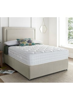 Bed and Mattress Home Wilson Upholstered Large Twin Size ( 140 X 190 ) Beige Color Bed 