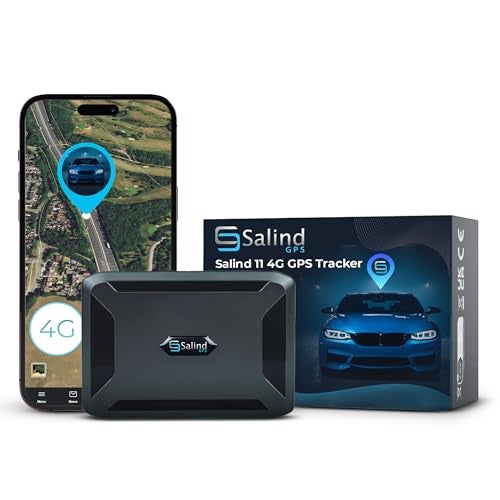 Salind GPS SALIND 11 4G GPS Tracker - Real-Time Tracker for Vehicles, Cars, Fleets, LTE Device w/Magnetic, US & Worldwide SIM Card Included, iOS/Android Compatible, Up to 70 Days Battery - Subscription Required - Image 1