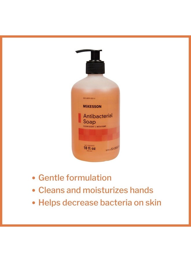McKesson - McKesson Antibacterial Liquid Hand Soap, 18 oz [Pack of 1] Pump Bottle, Clean Scent - Image 1