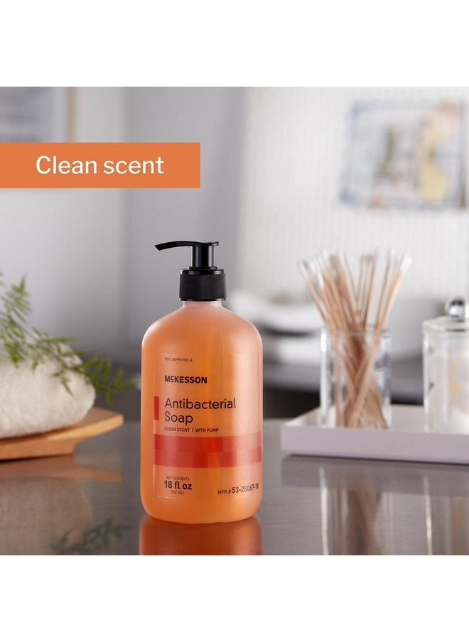 McKesson - McKesson Antibacterial Liquid Hand Soap, 18 oz [Pack of 1] Pump Bottle, Clean Scent - Image 1