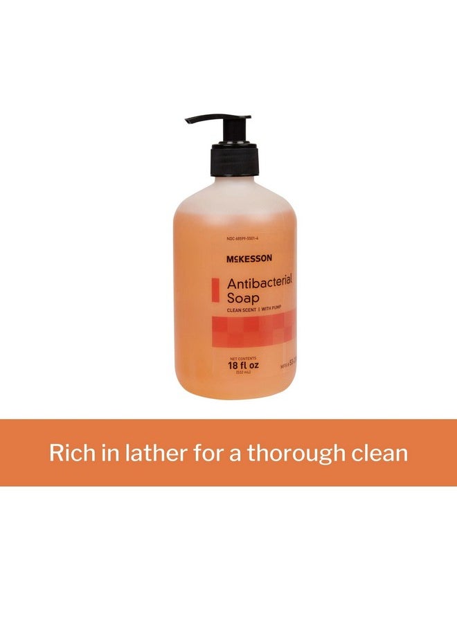 McKesson - McKesson Antibacterial Liquid Hand Soap, 18 oz [Pack of 1] Pump Bottle, Clean Scent - Image 1
