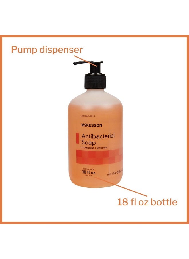 McKesson - McKesson Antibacterial Liquid Hand Soap, 18 oz [Pack of 1] Pump Bottle, Clean Scent - Image 1