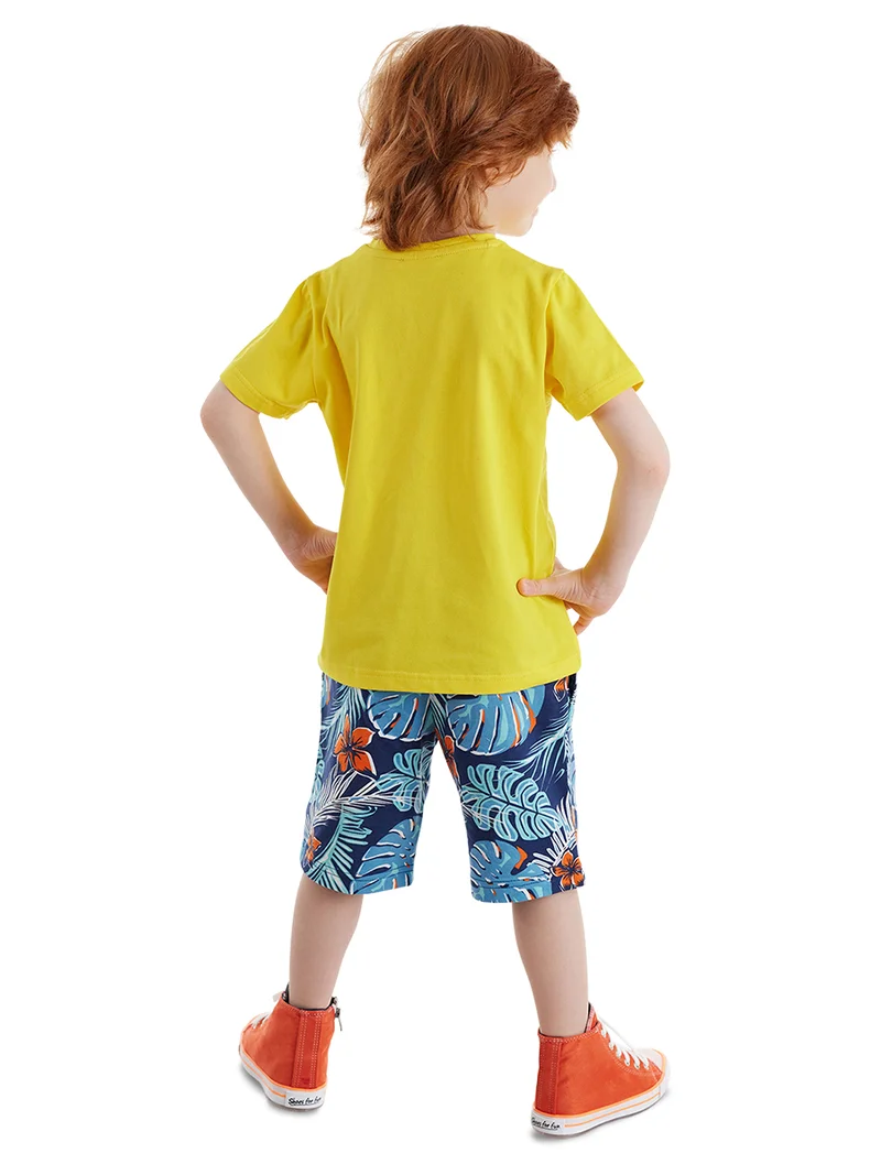 Denokids Hawaian Pirate Boy T-shirt&Shorts Set