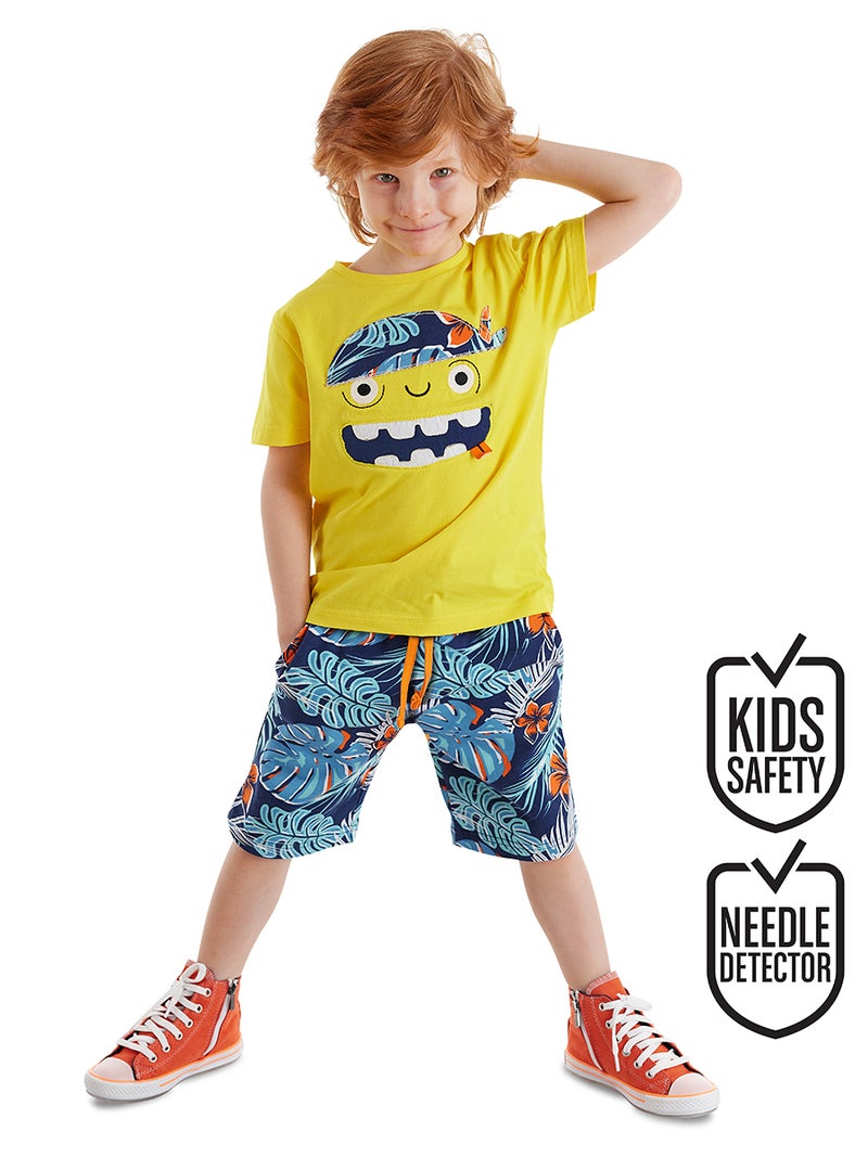 Denokids Hawaian Pirate Boy T-shirt&Shorts Set - Image 1