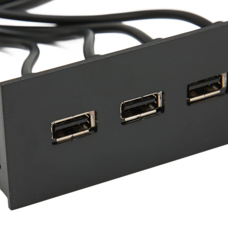 5.25 بوصة لوحة أمامية محور USB 2.0 4 منافذ مع موصل محرك أقراص ضوئي 19 دبوس - Image 5
