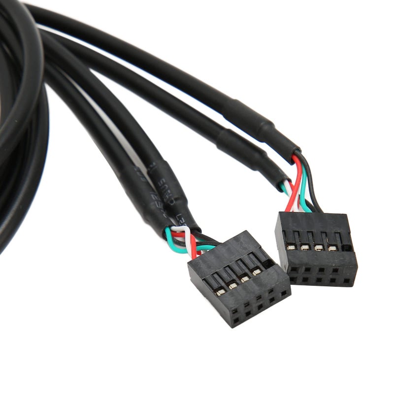 5.25 بوصة لوحة أمامية محور USB 2.0 4 منافذ مع موصل محرك أقراص ضوئي 19 دبوس - Image 4