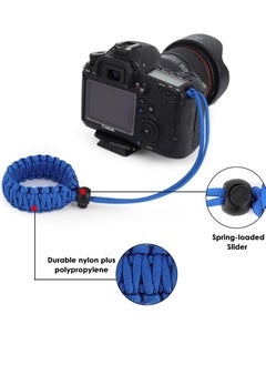 Generic Camera Wrist Strap, Universal Umbrella Rope Camera Handle with Adjustable Wrist Strap Outdoor Anti-Loss Hand Rope for Binoculars for Nikon / Canon / Sony / Minolta / Panasonic /, Etc. (2, Green Blue)  - Image 4