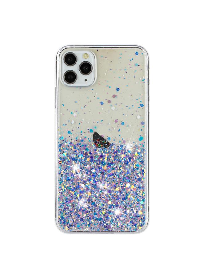 S-TOP Case For iPhone 11 Pro Max Transparent Frame Noctilucent Glitter Powder TPU Phone Case - Image 2