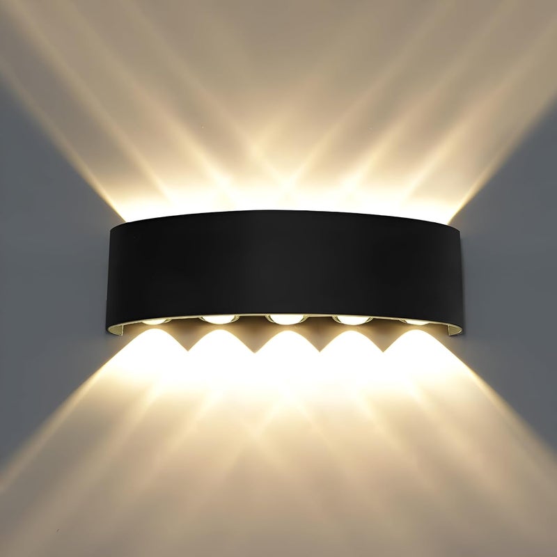 Modern LED Wall Light - Up & Down Indoor Lighting Fixture with Warm White 3000K - Image 1