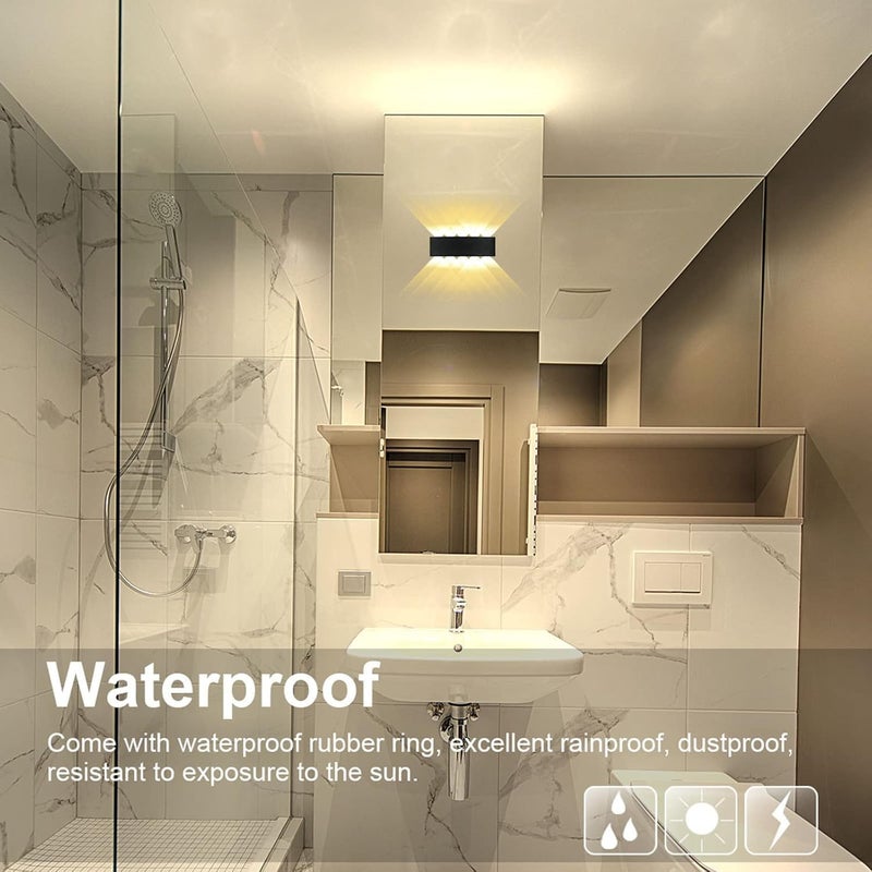 Modern LED Wall Light - Up & Down Indoor Lighting Fixture with Warm White 3000K - Image 5