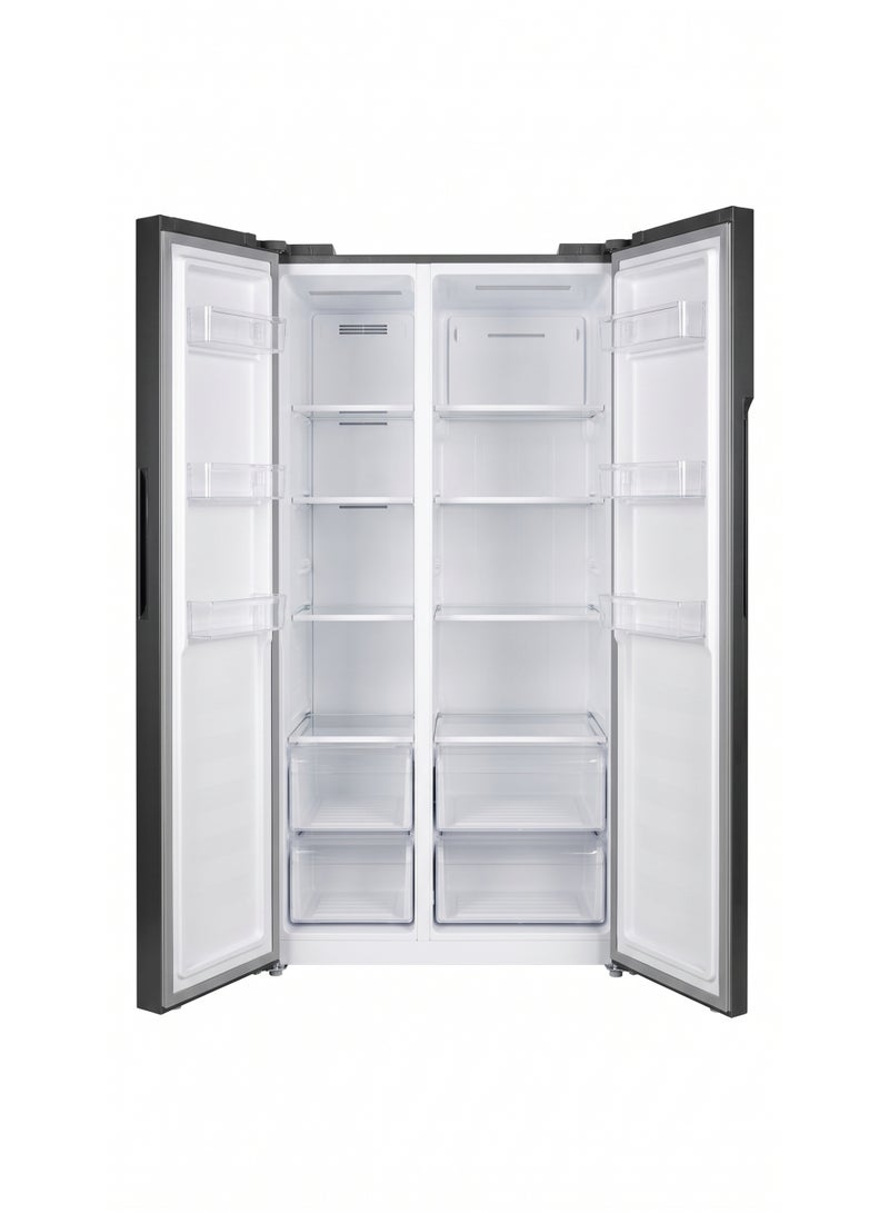 General Sreen Refrigerator No Frost 525 Liter Side by Side, Double Door, Energy Efficient, Stainless Steel – SREEN GSRF-525NF - Image 4
