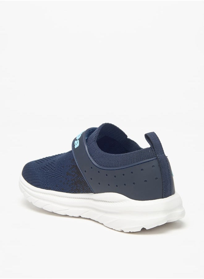 Kappa - Boys' Mesh Textured Slip-On Walking Shoes with Hook and Loop Closure - Image 1
