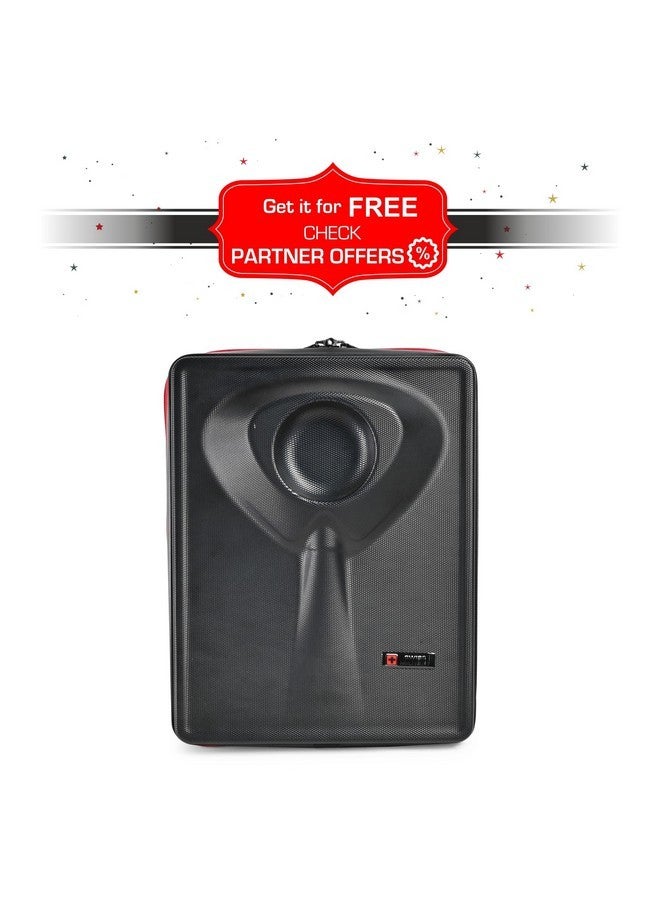 SWISS MILITARY حقيبة حمل الملابس التنفيذية من سويس ميلتاري يو إف أو بتصميم صلب مع تصميم ثلاثي الأبعاد، بطانة مضادة للتجاعيد، تصميم خفيف الوزن، غطاء تي شيرت وقميص، سحابات قابلة للقفل، جيوب منظمة، (سعة-12لتر)-أسود - Image 2