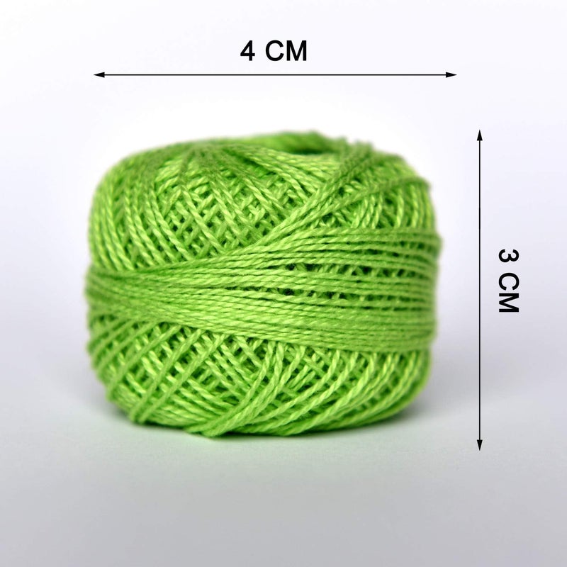 colored bird Crochet Thread 10 Balls Cardinal Size 8 for Crochet Hardanger Cross Stitch Needlepoint Hand Embroidery (Cayon Series) - Image 3