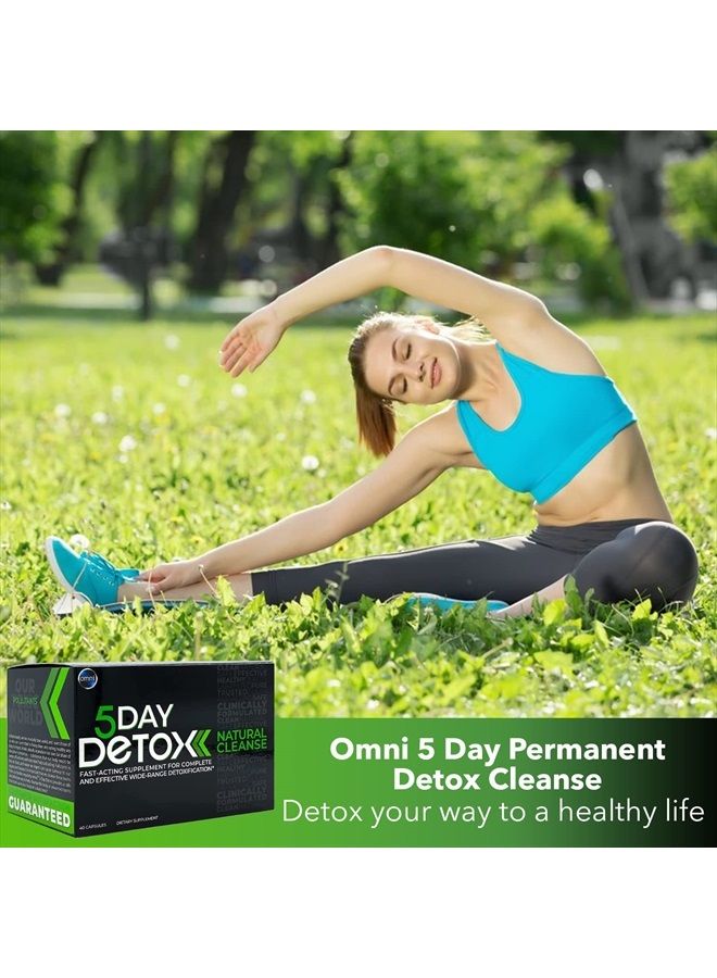 wellgenix تنظيف دائم لمدة 5 أيام أومني - تنظيف كامل للجسم بشكل طبيعي | تخلص من السموم - تنقية مع الهندباء، الهندباء الحمراء، زهور البرسيم الأحمر، البرسيم، الصفصاف الانزلاقي - 40 كبسولة - Image 5