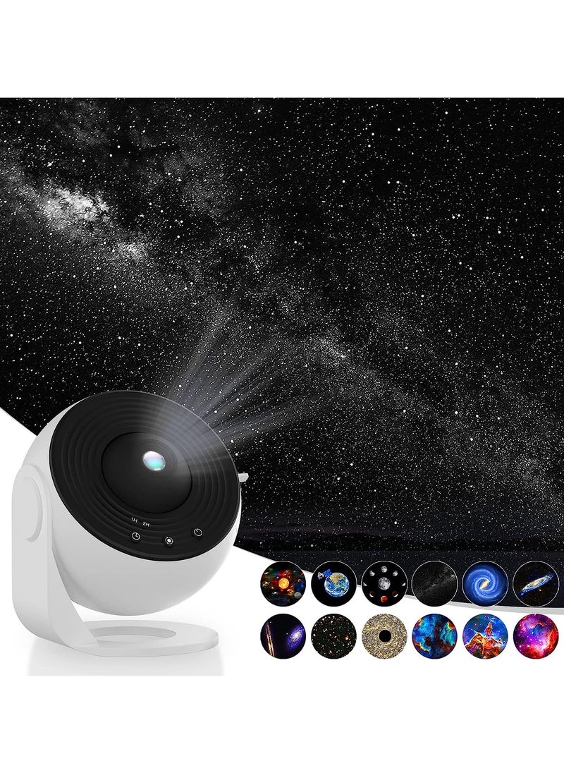 Generic Star Projector HD Image Large Projection Area LED Lights for Bedroom Night Light,Planetarium Projector Galaxy Night Light Projector for Kids Include 4K Replaceable 12 Galaxy Discs  - Image 1