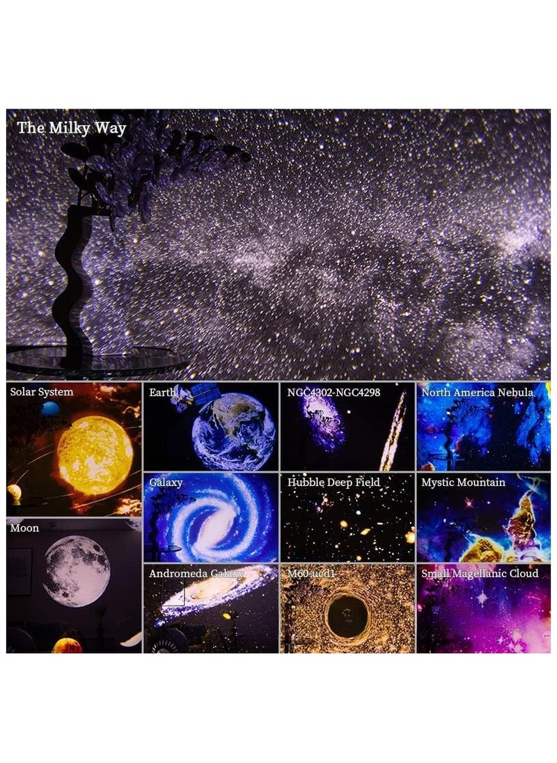 Star Projector HD Image Large Projection Area LED Lights for Bedroom Night Light,Planetarium Projector Galaxy Night Light Projector for Kids Include 4K Replaceable 12 Galaxy Discs