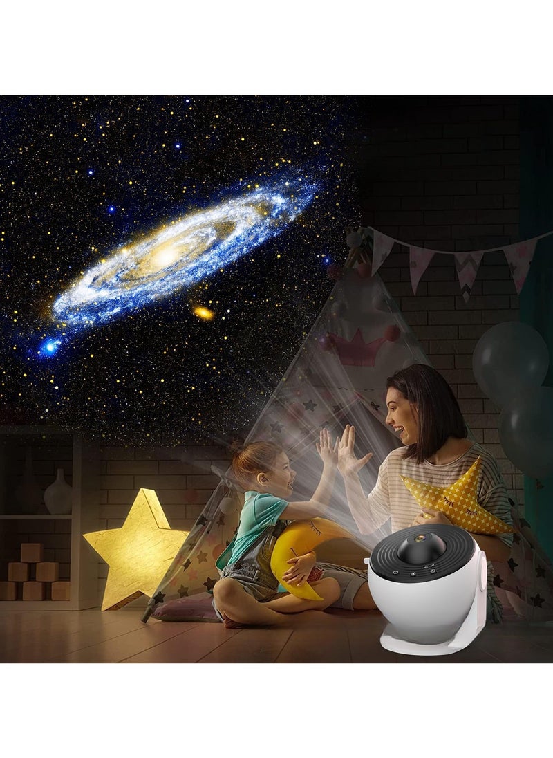 Star Projector HD Image Large Projection Area LED Lights for Bedroom Night Light,Planetarium Projector Galaxy Night Light Projector for Kids Include 4K Replaceable 12 Galaxy Discs