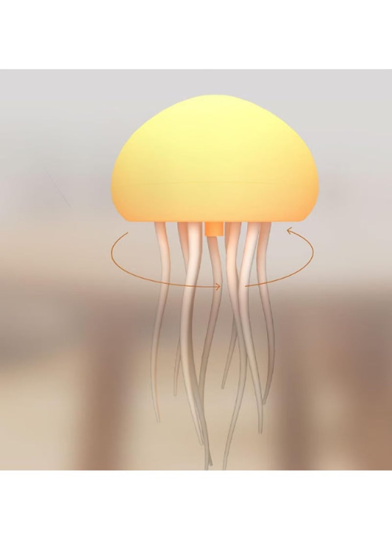 TIGER Jellyfish Lamp -- LED Round Jellyfish Light Lamp with Dancing Legs & Changing Colors --- 12 LED Multicolor Bulbs - Floating Jellyfish Effect Lamp for Home, Office Decor - Unique Gifts for Kids & Adults - Image 2