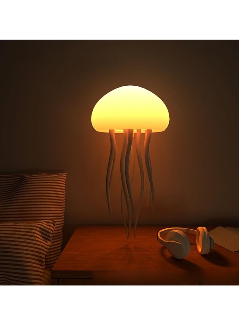 TIGER Jellyfish Lamp -- LED Round Jellyfish Light Lamp with Dancing Legs & Changing Colors --- 12 LED Multicolor Bulbs - Floating Jellyfish Effect Lamp for Home, Office Decor - Unique Gifts for Kids & Adults - Image 3