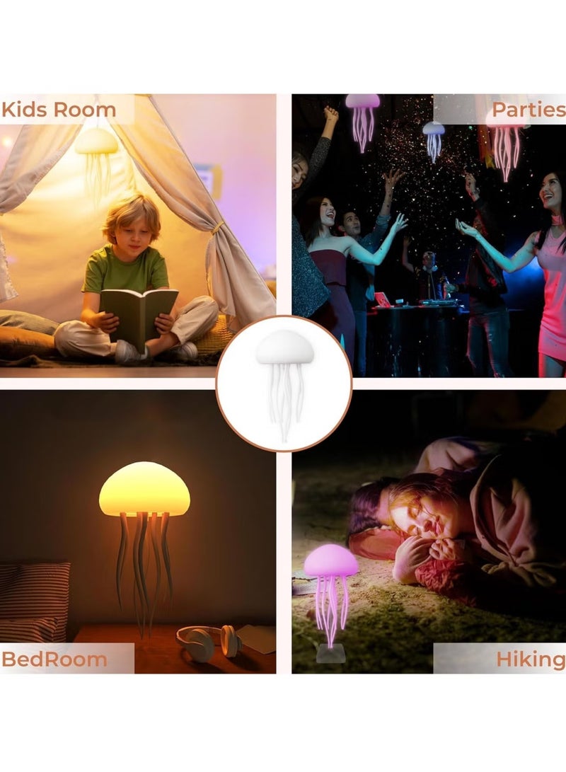 TIGER Jellyfish Lamp -- LED Round Jellyfish Light Lamp with Dancing Legs & Changing Colors --- 12 LED Multicolor Bulbs - Floating Jellyfish Effect Lamp for Home, Office Decor - Unique Gifts for Kids & Adults - Image 5